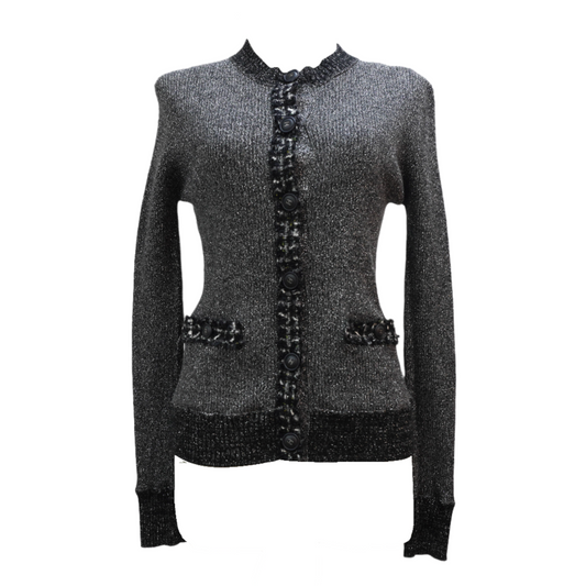 Chanel Cardigan Tweed Grey