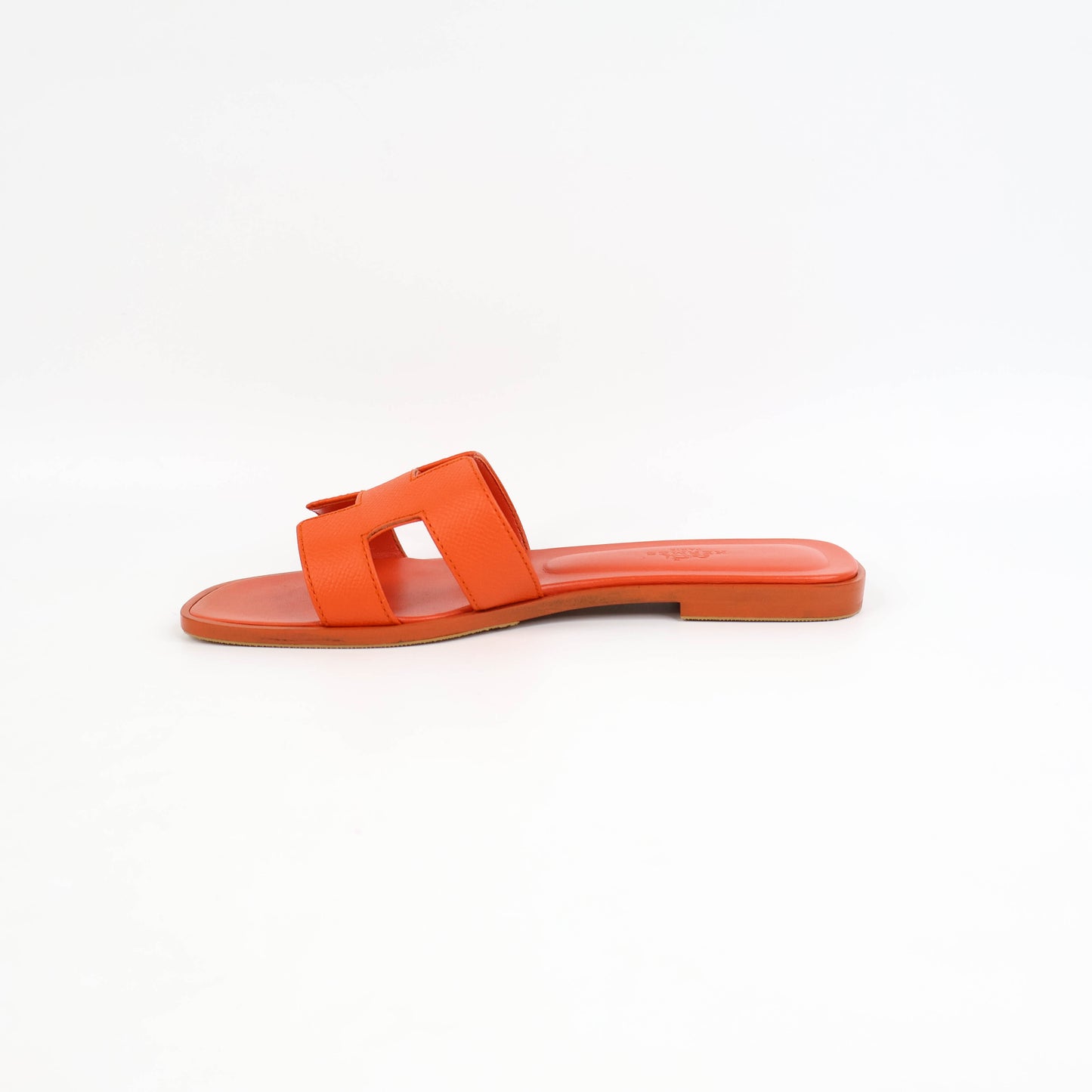 Hermes Oran Sandals Orange Poppy 37