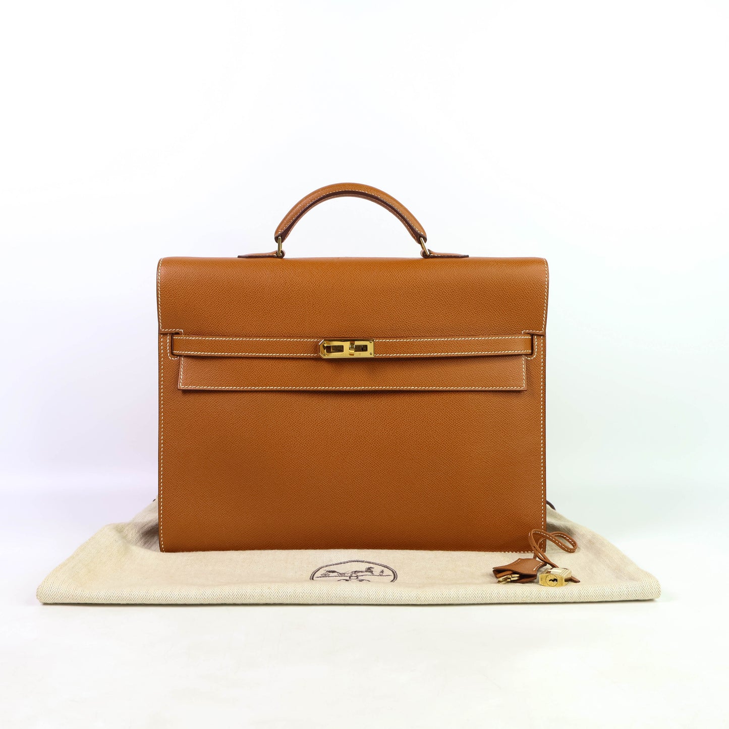 Hermes Kelly Epsom Depeche 34 Gold