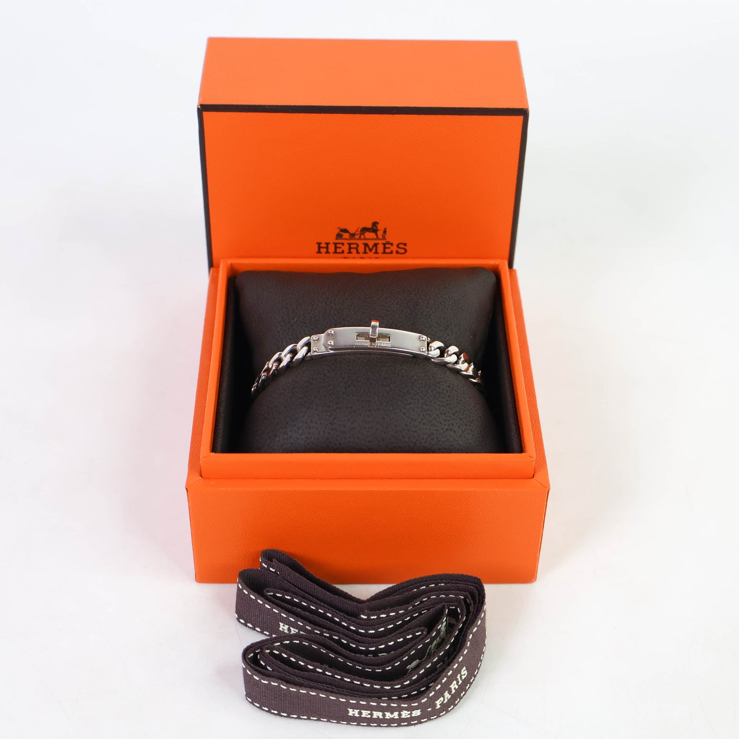 Hermes Bracelet Kelly Chain Silver