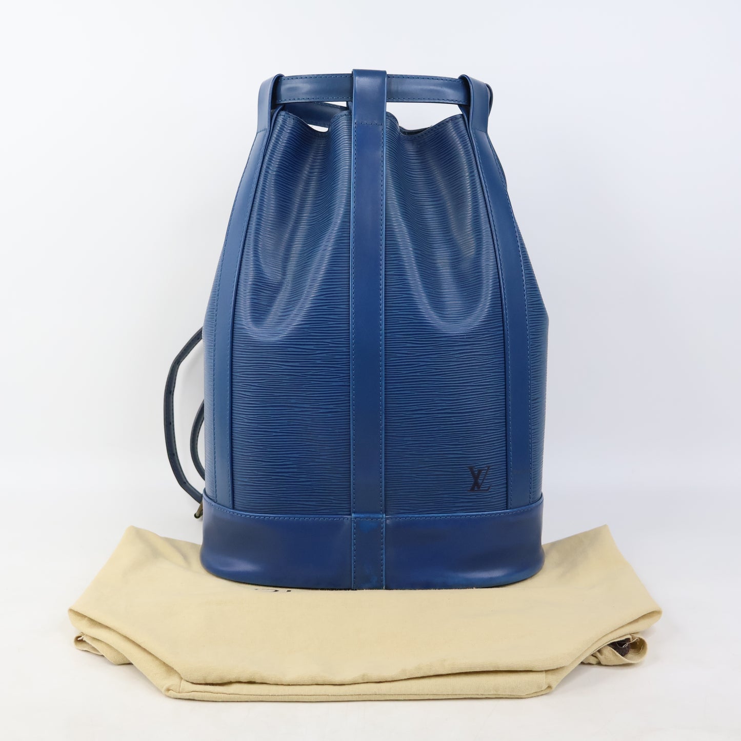 Louis Vuitton Randonnee Pm Epi Blue Backpack