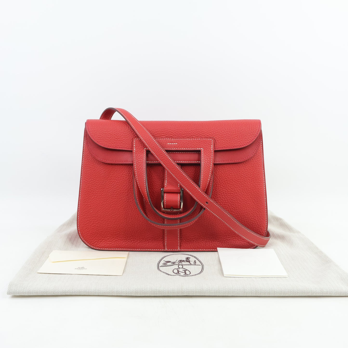 Hermes Halzan 31 Rouge Casaque