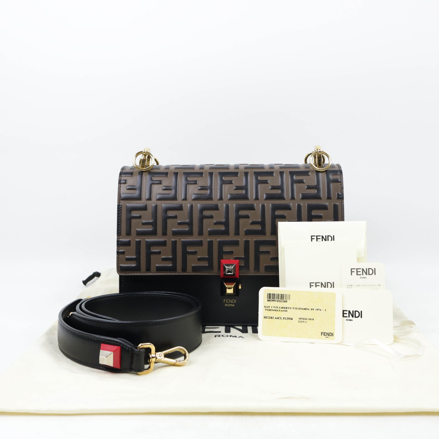 Fendi Kan I Zucca Black/Brown