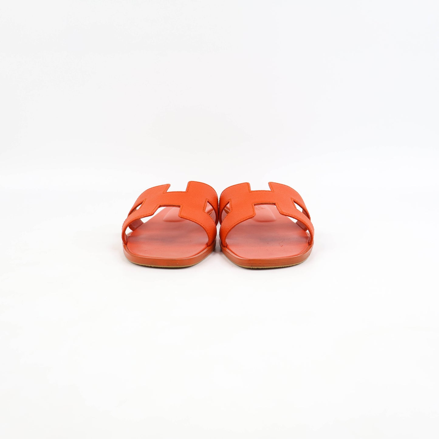 Hermes Oran Sandals Orange Poppy 37