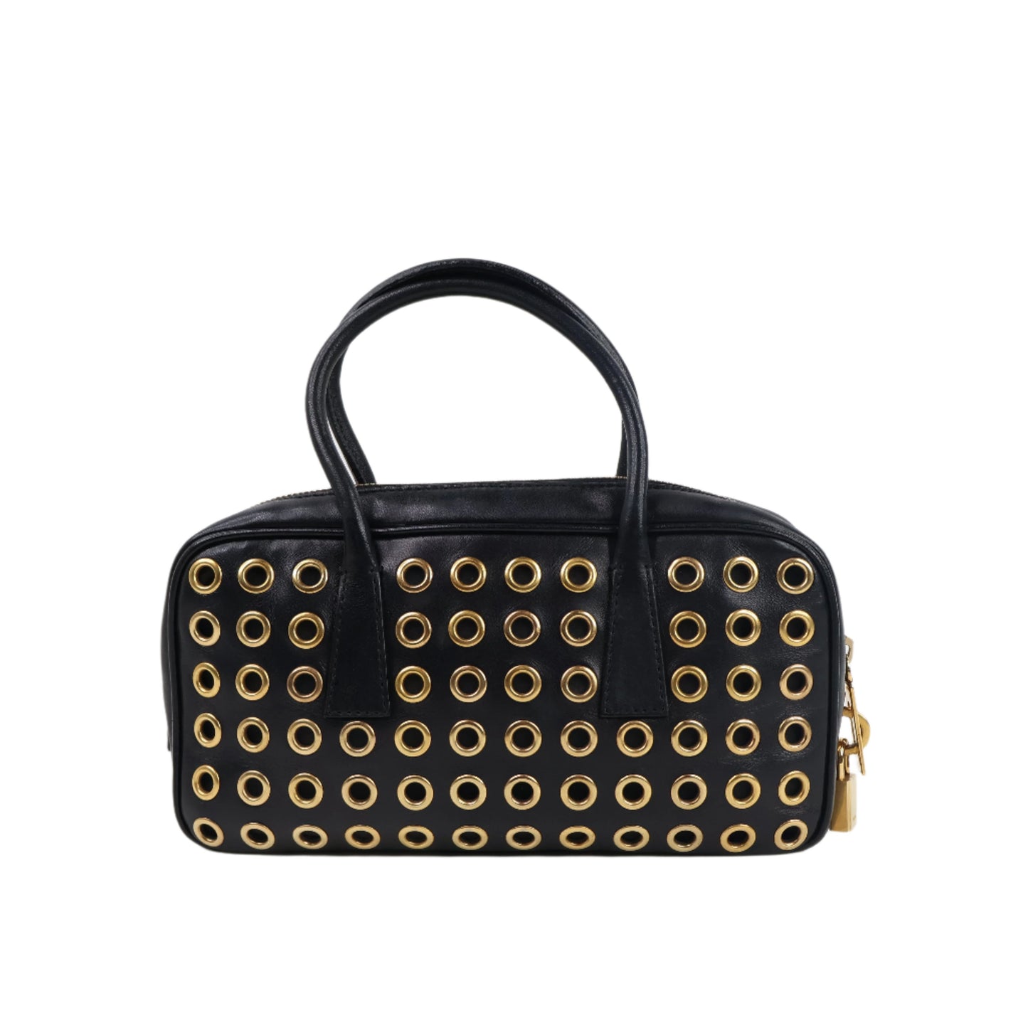 Prada Grommet Bauletto Nappa Black