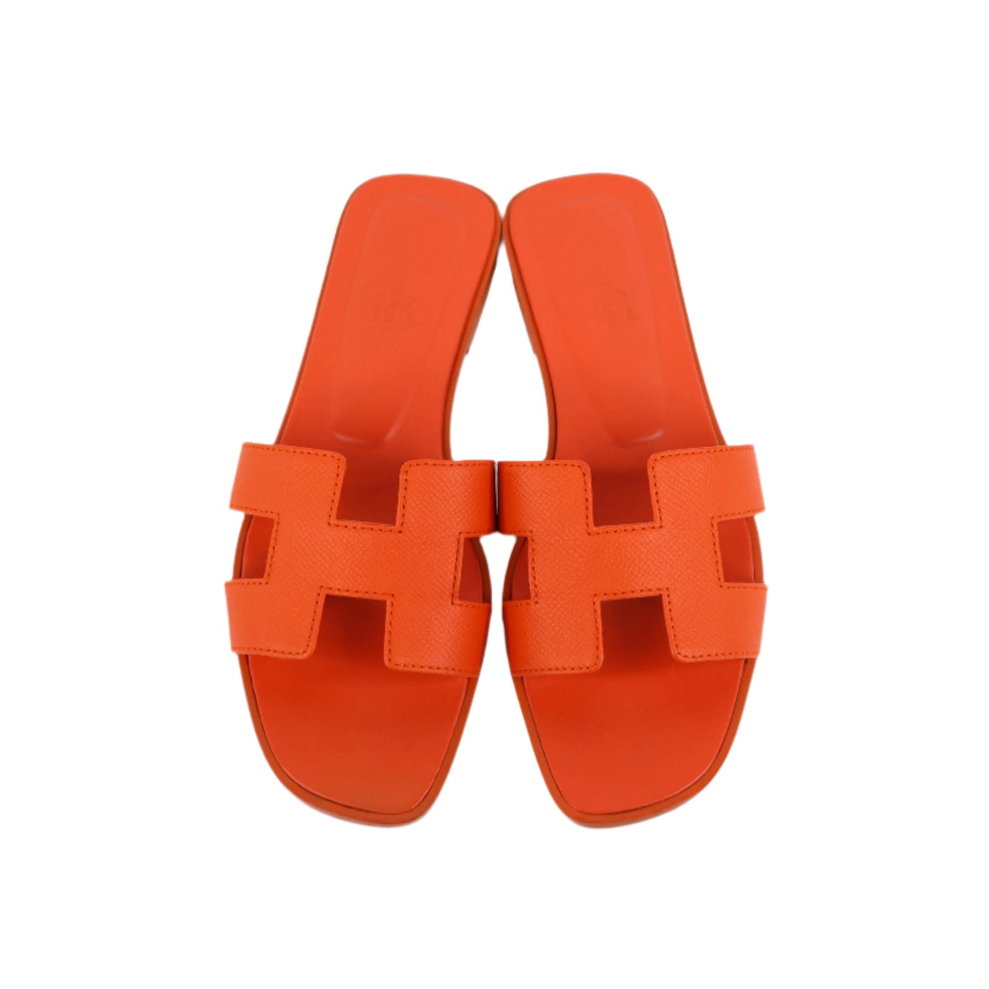 Hermes Oran Sandals Orange Poppy 37