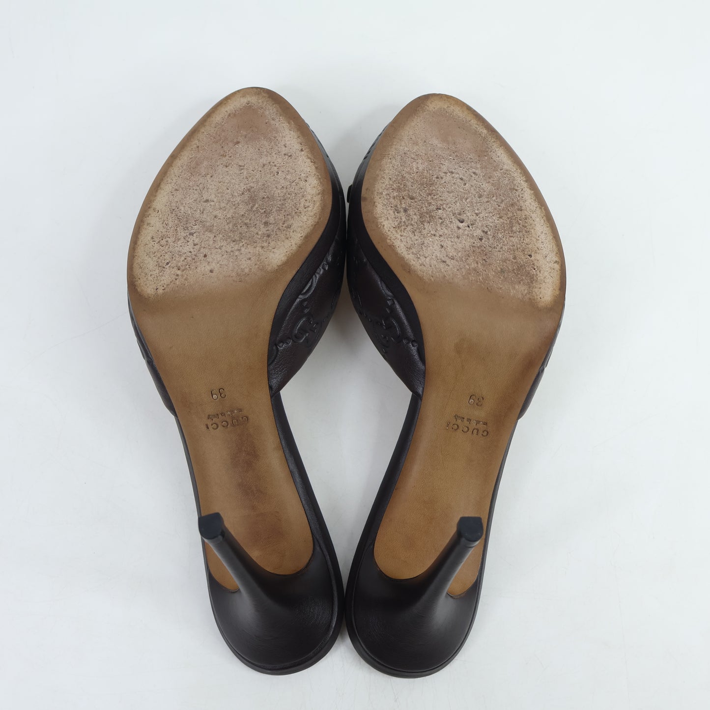 Gucci Sandal Heel Brown 39