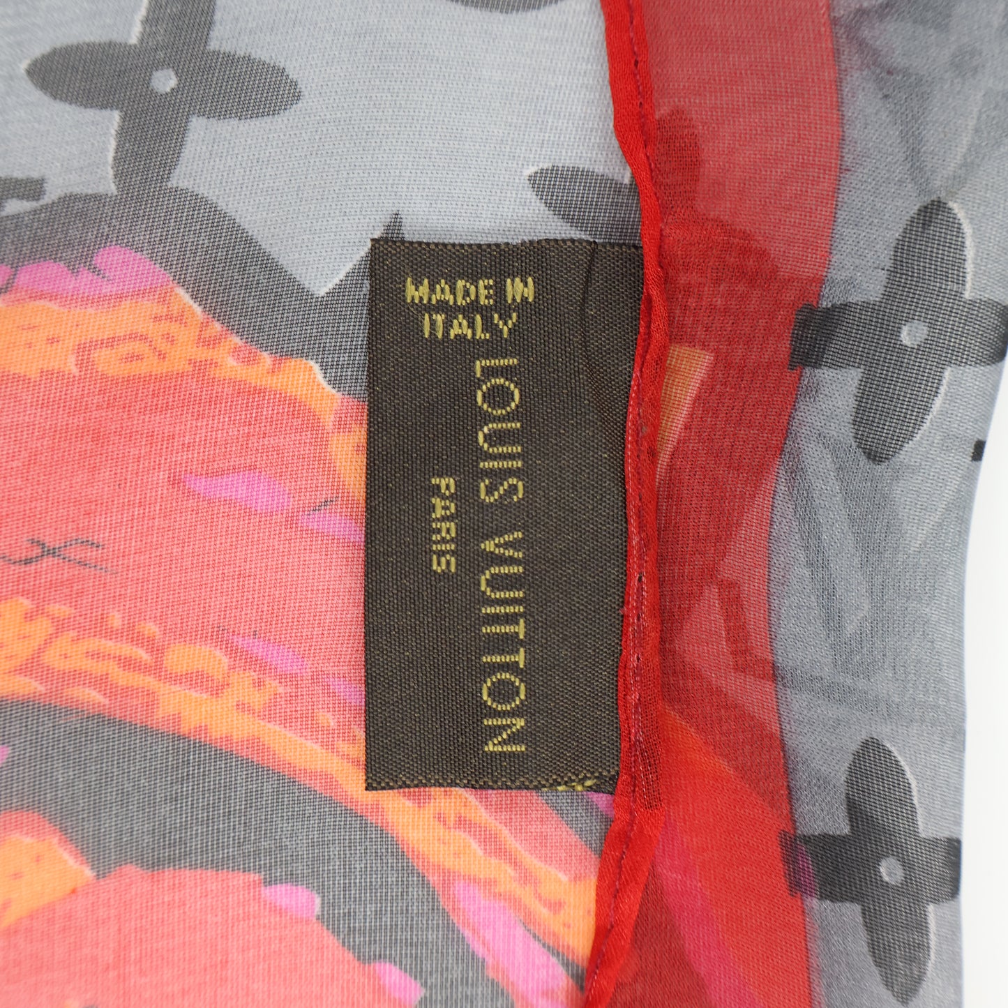 Louis Vuitton Scarf Silk Monogram Rose