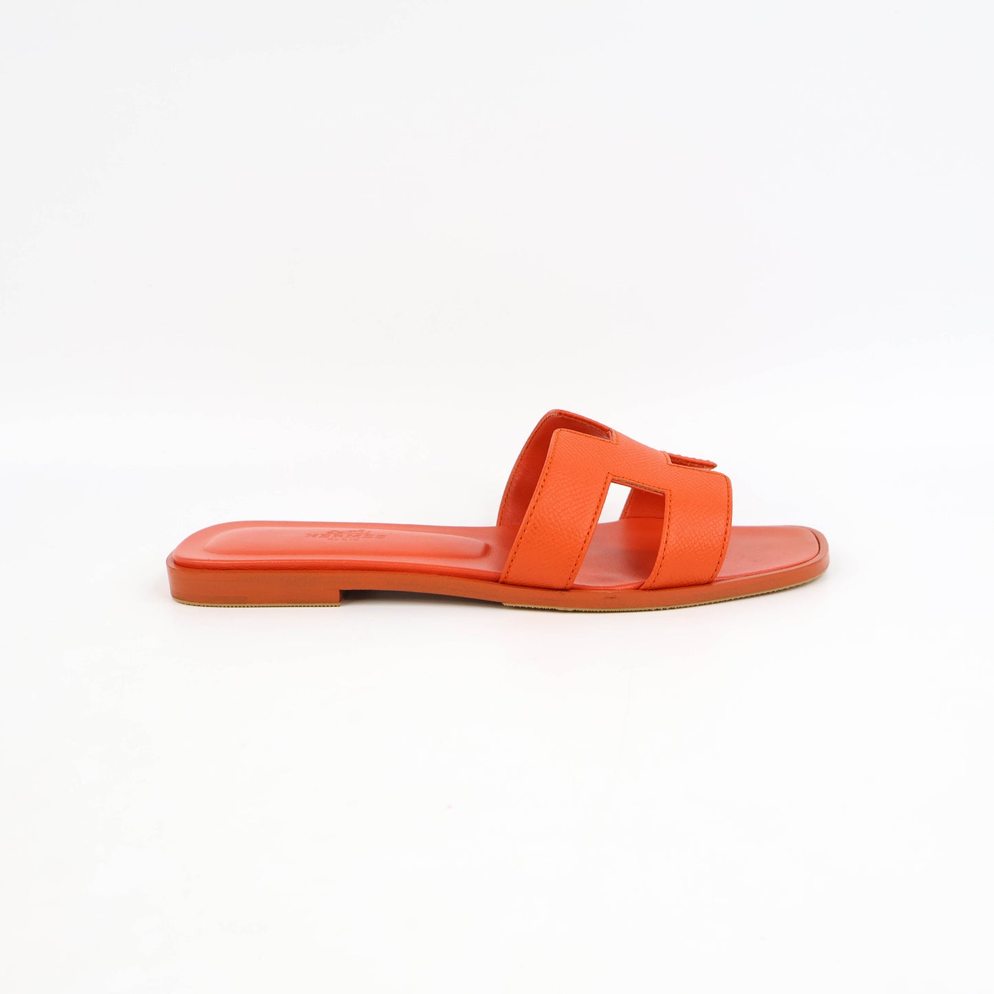 Hermes Oran Sandals Orange Poppy 37