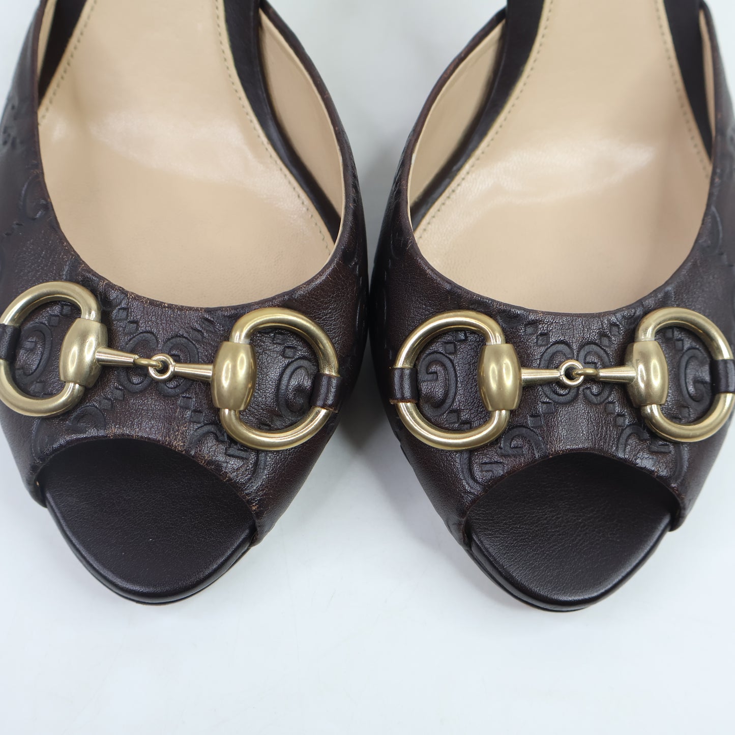 Gucci Sandal Heel Brown 39