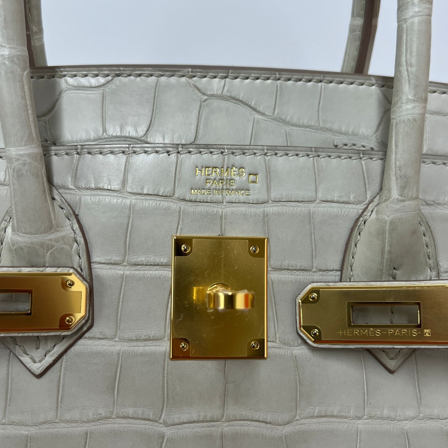 Hermes Birkin 30 Croc Beton GHW