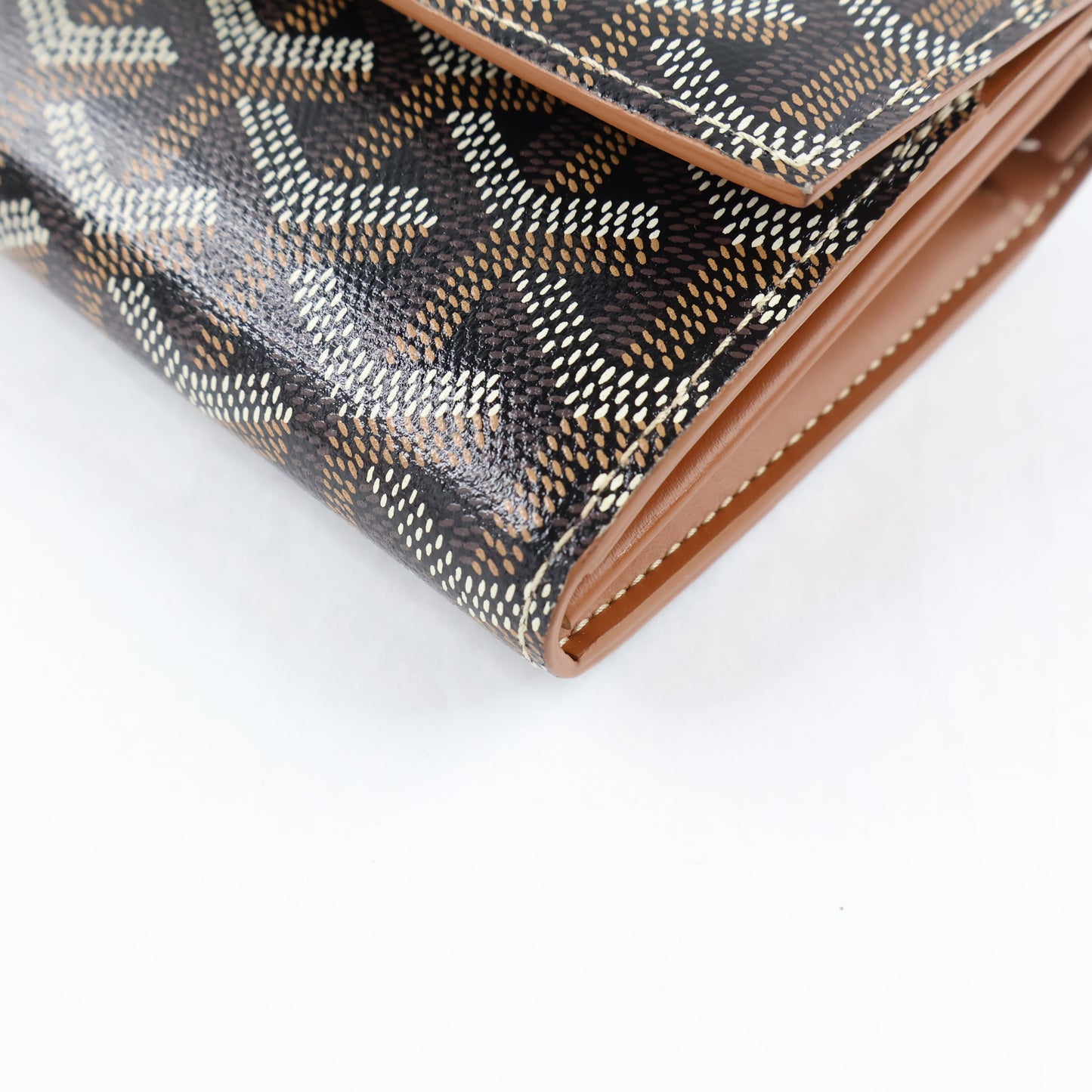 Goyard Varenne Continental Pochette Black Tan