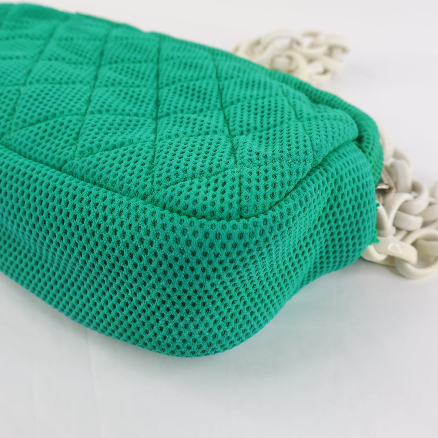 Chanel Camera Perforated Green