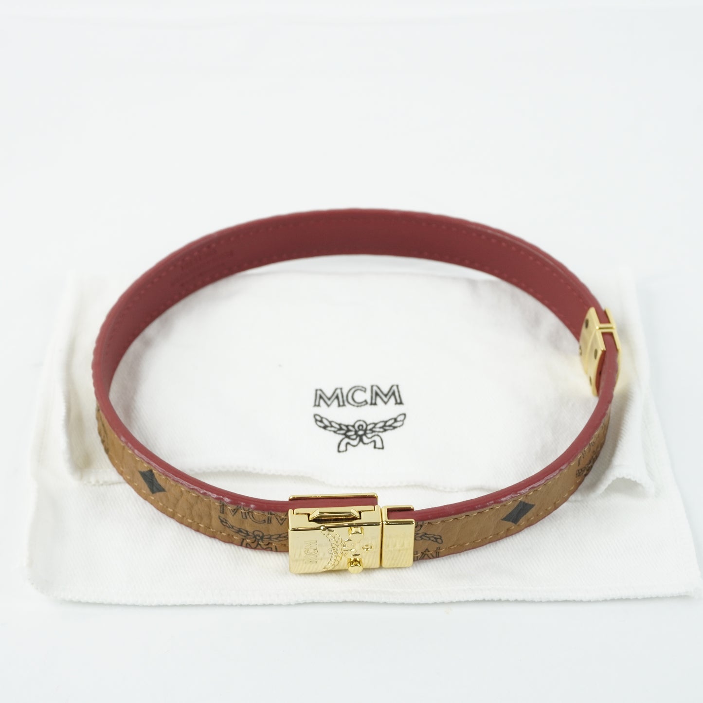 MCM Bracelet Double Tour Brown