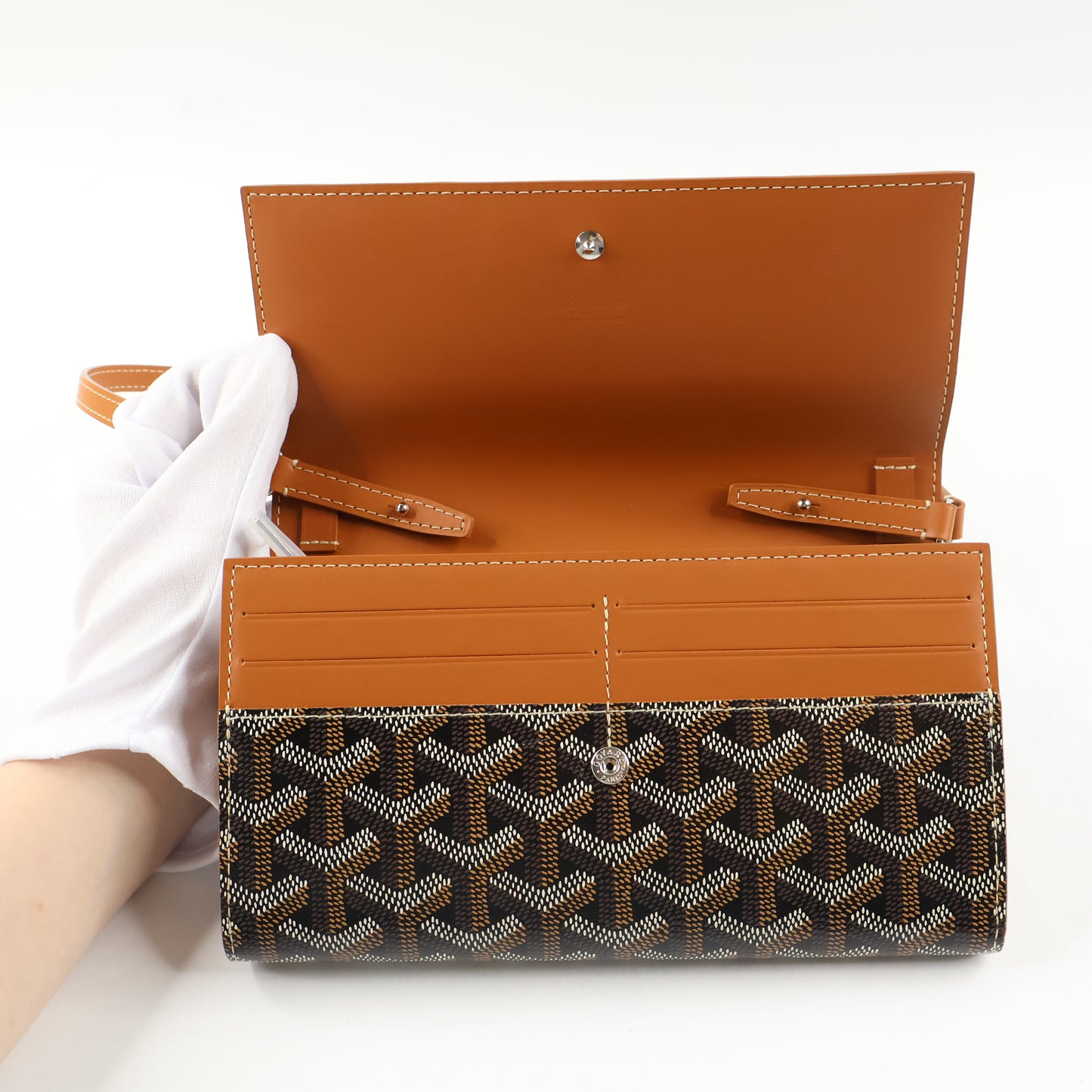 Goyard Varenne Continental Pochette Black Tan