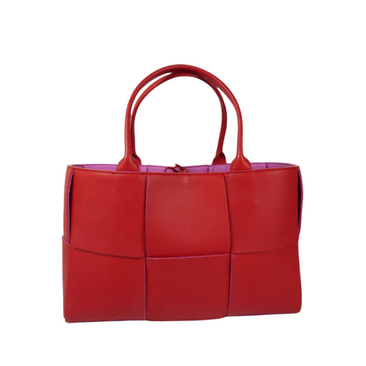 Bottega Veneta Arco Tote Bag Leather Red/Pink