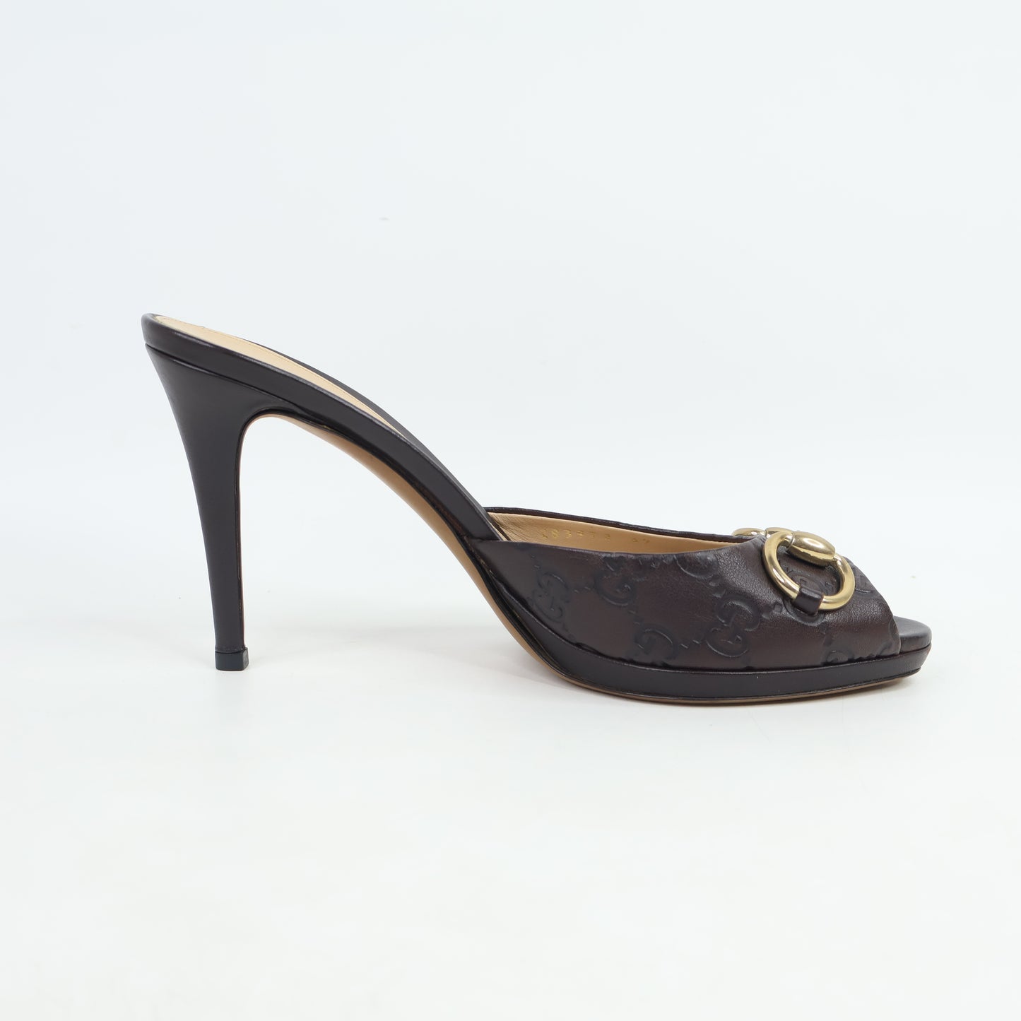 Gucci Sandal Heel Brown 39