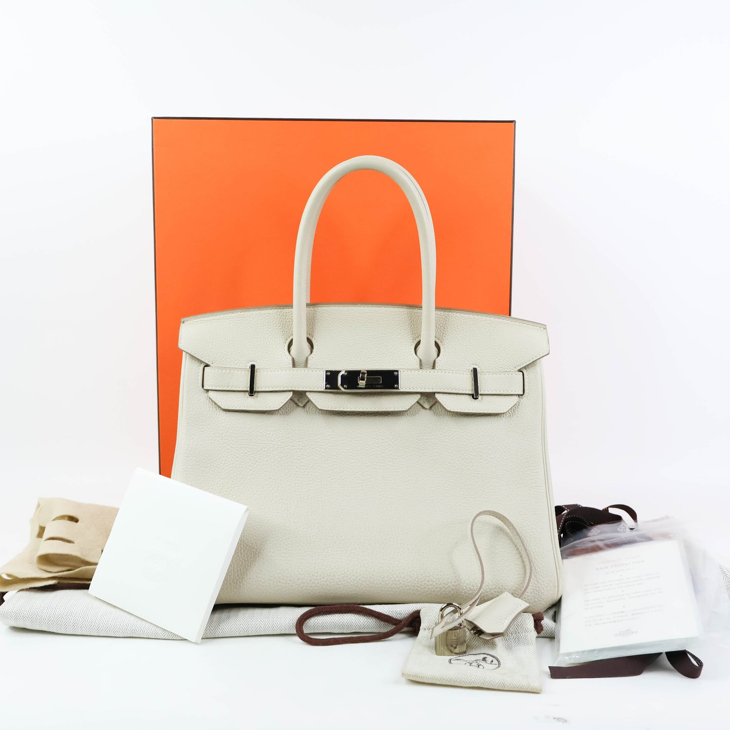 Hermes Birkin 30 Craie Togo PHW