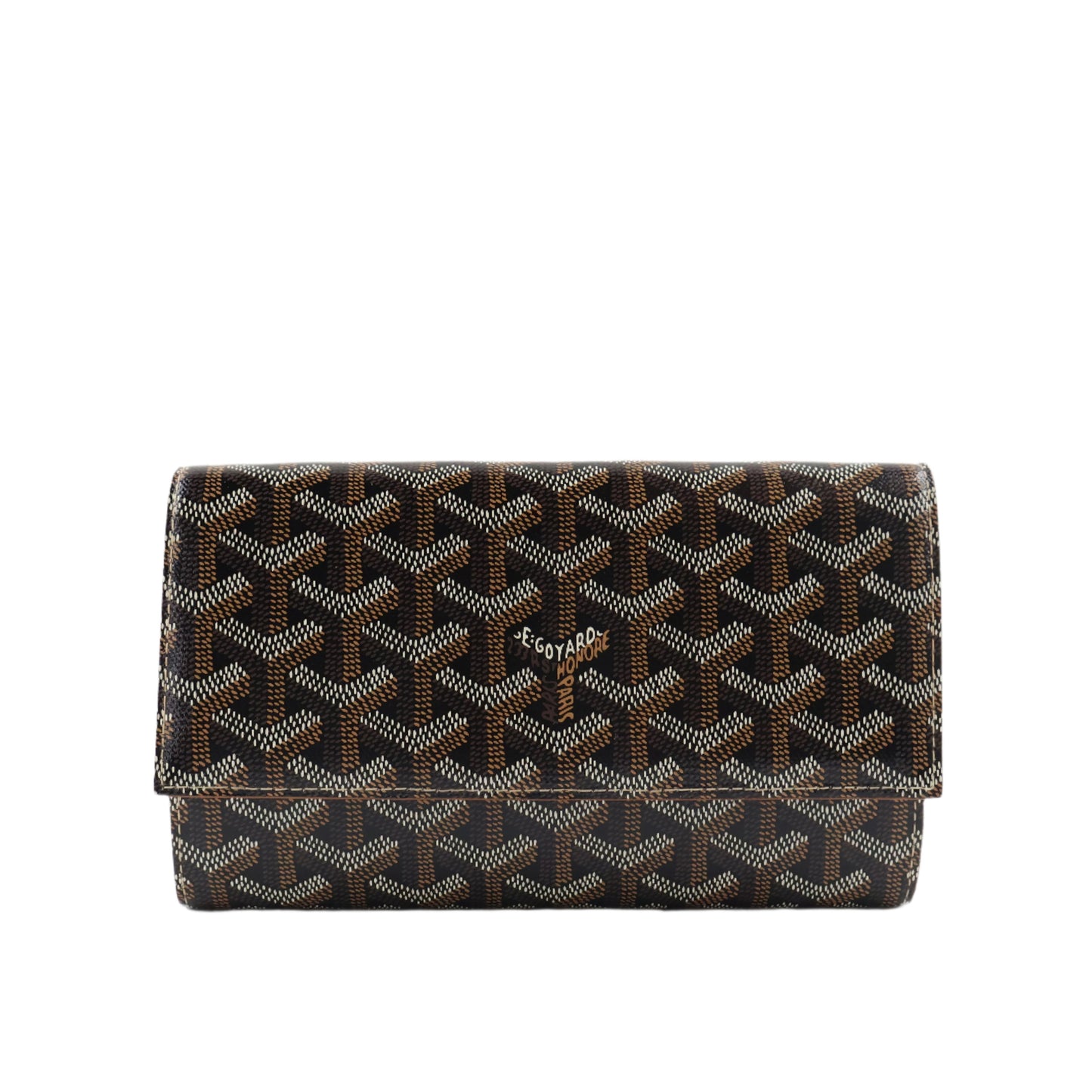 Goyard Varenne Continental Pochette Black Tan