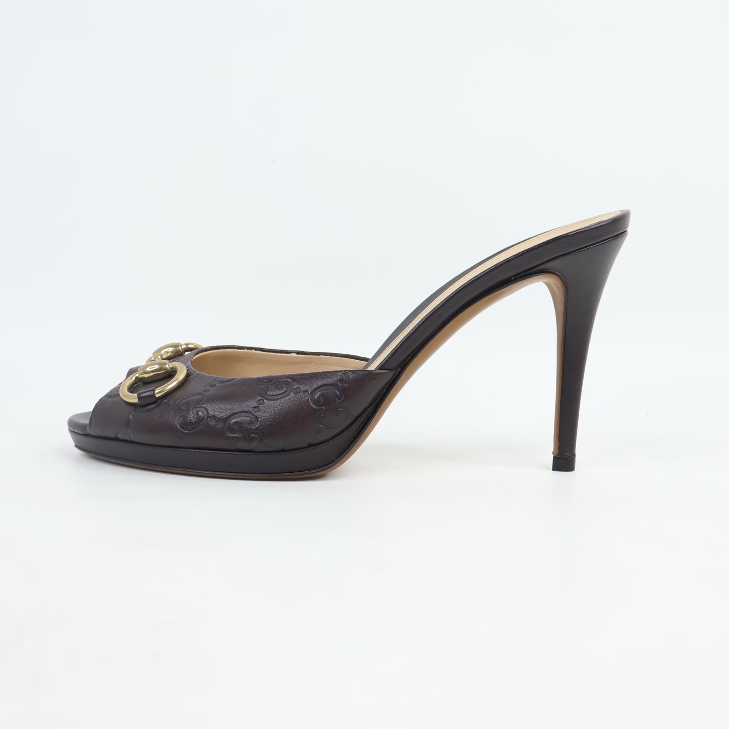 Gucci Sandal Heel Brown 39