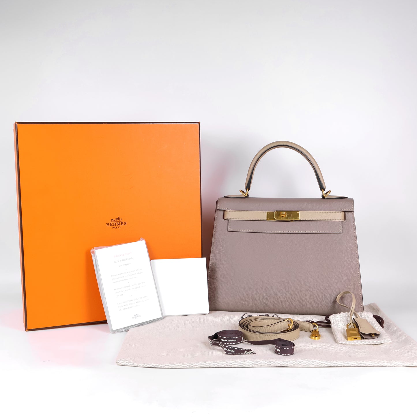 Hermes Kelly 28 Sellier Epsom