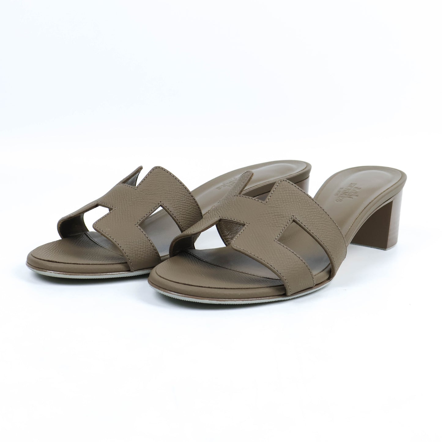 Hermes Oasis Sandals Etoupe 37