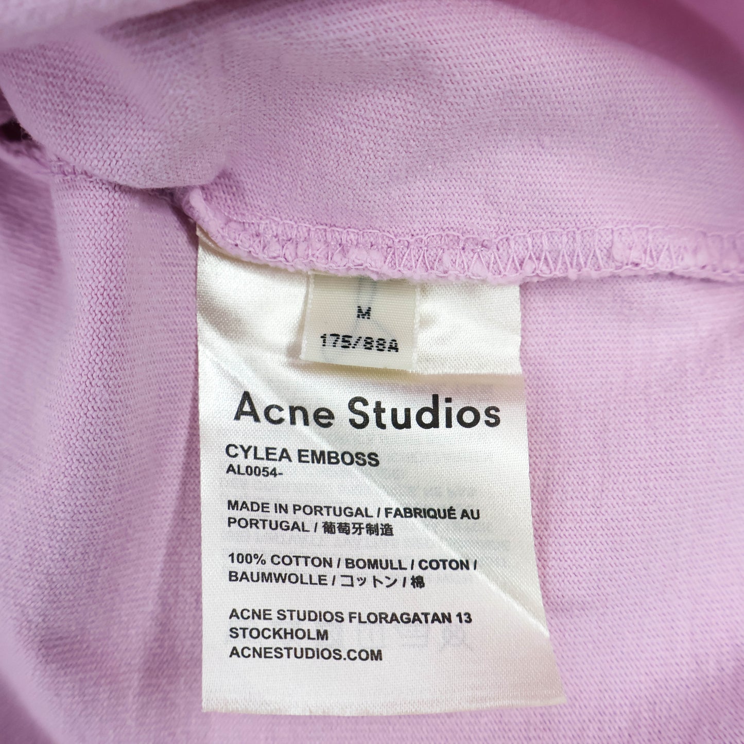 Acne Studio Crop T-Shirt Pink