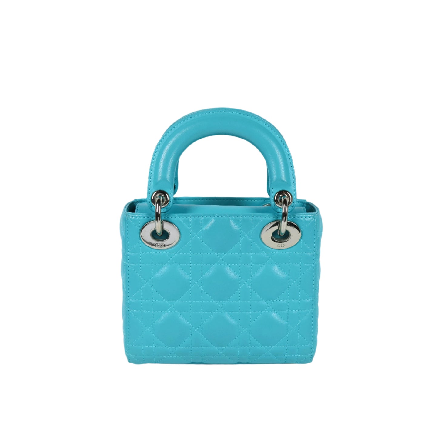 Christian Dior Lady Mini Turquoise Lamb