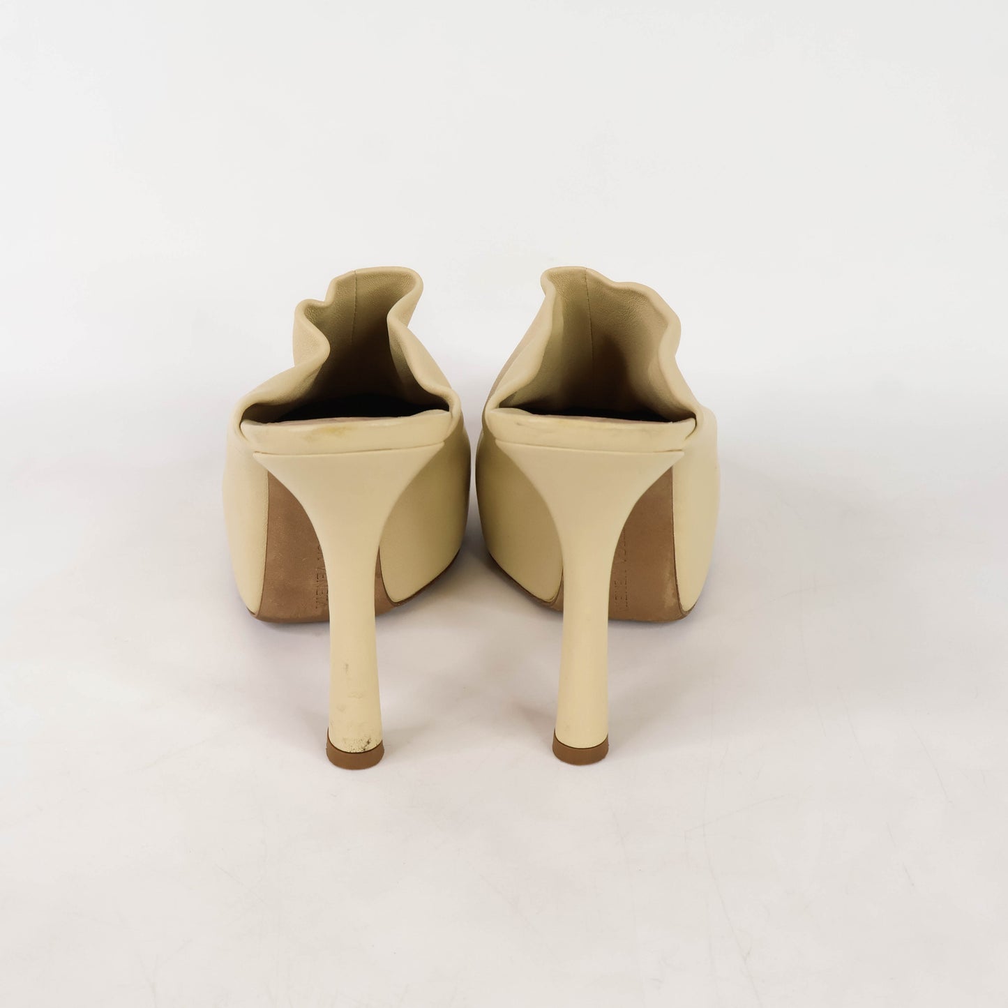 Bottega Veneta Heels Stretch Nappa Mules Light Beige 37