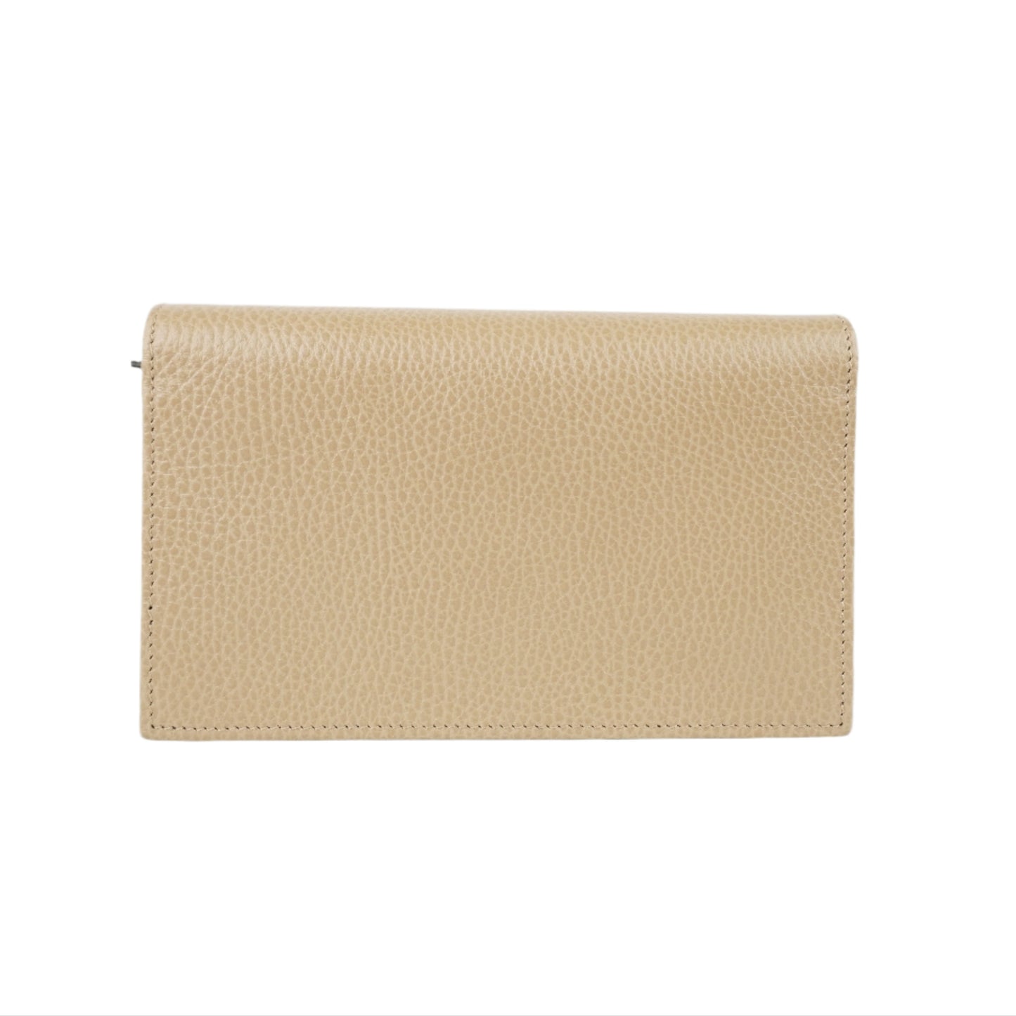 Gucci Interlocking Wallet With Chain Beige