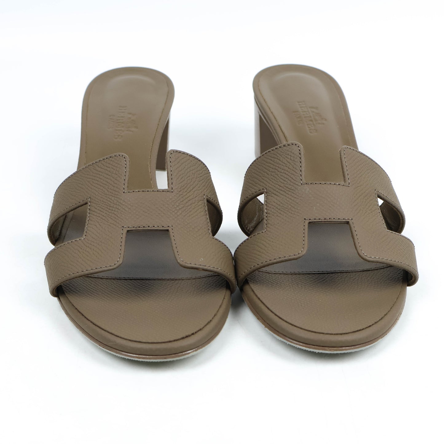 Hermes Oasis Sandals Etoupe 37