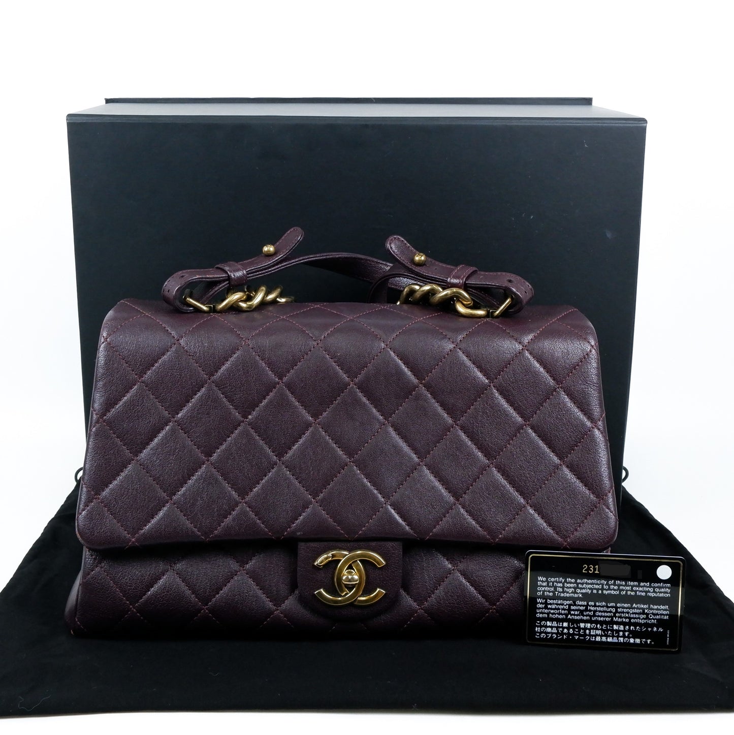 Chanel Trapezio Burgundy