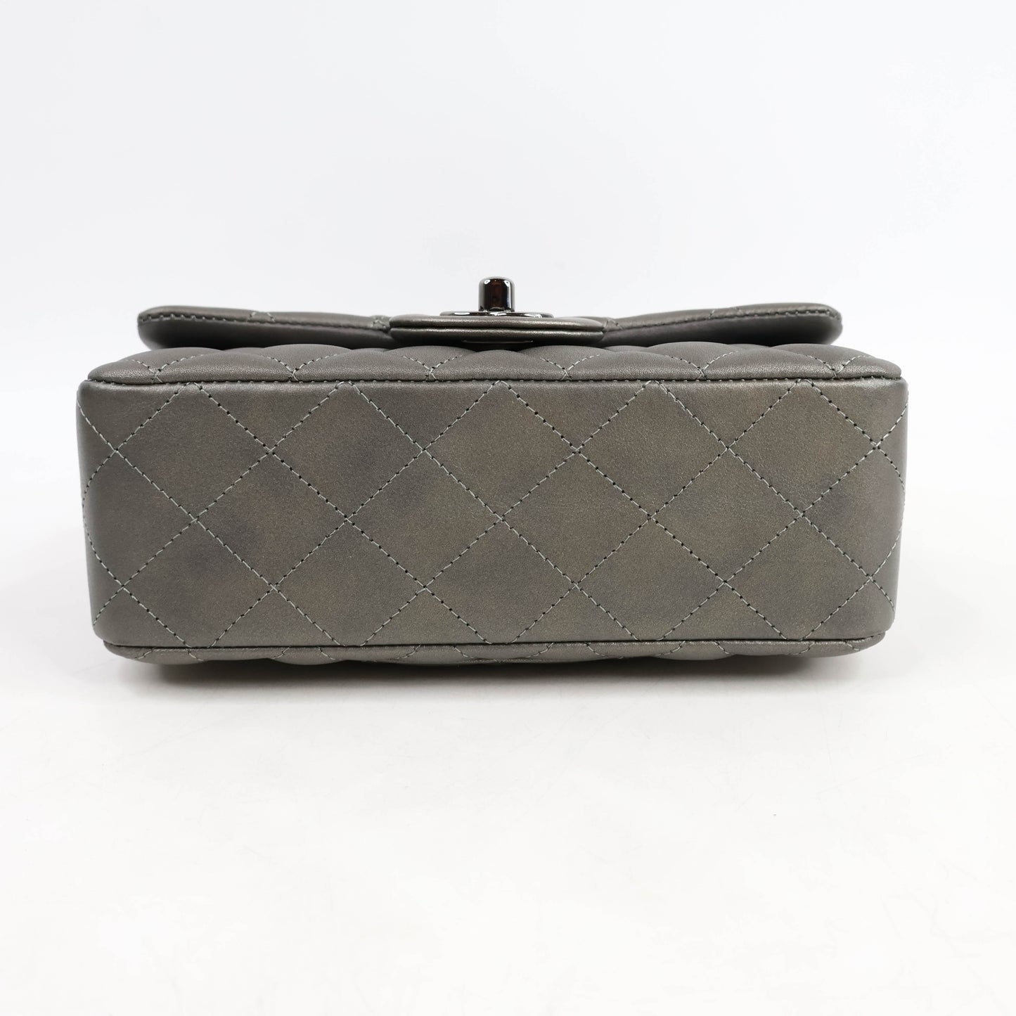 Chanel Classic 8" Grey Lamb