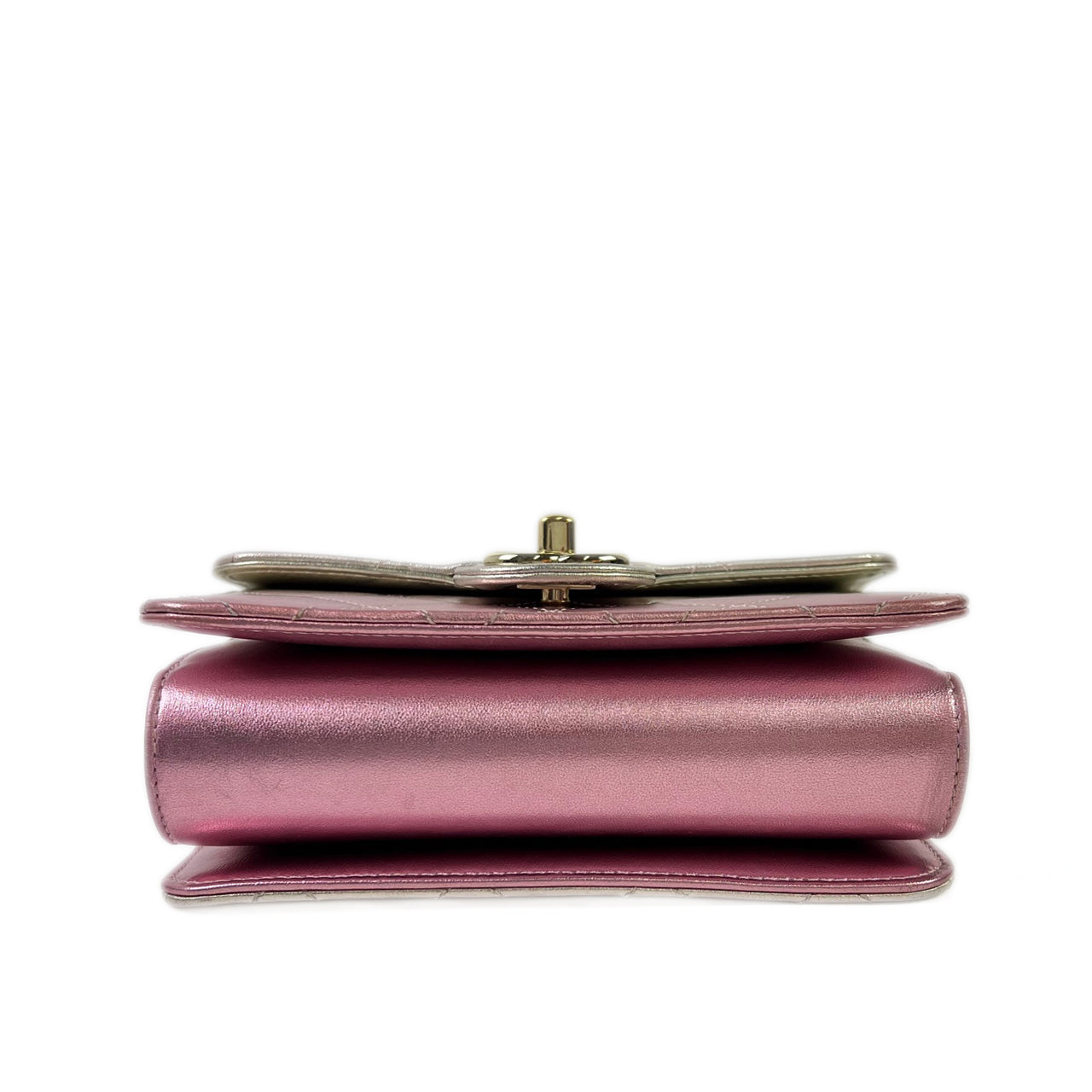 Chanel Flap bag 7" Metallic Pink Ombre Lambskin