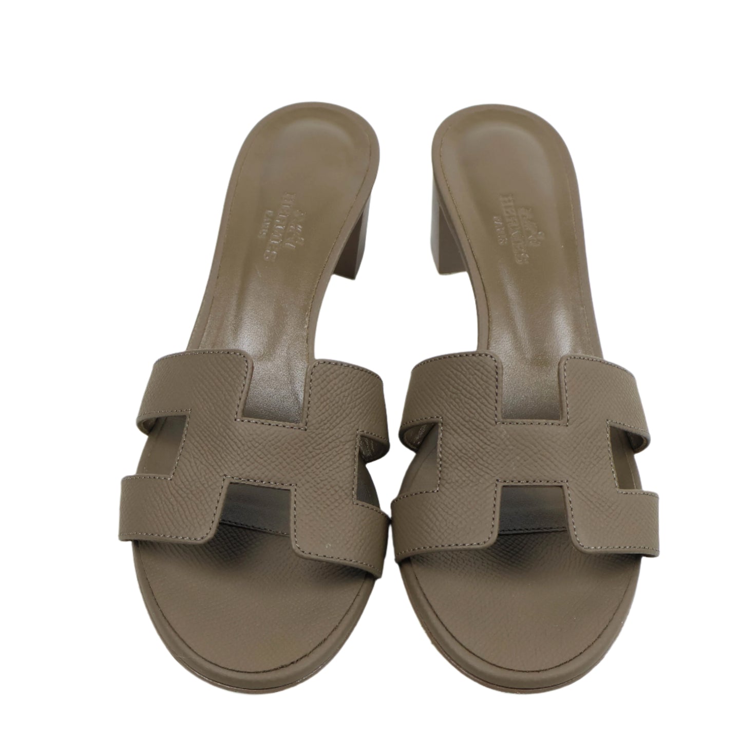 Hermes Oasis Sandals Etoupe 37