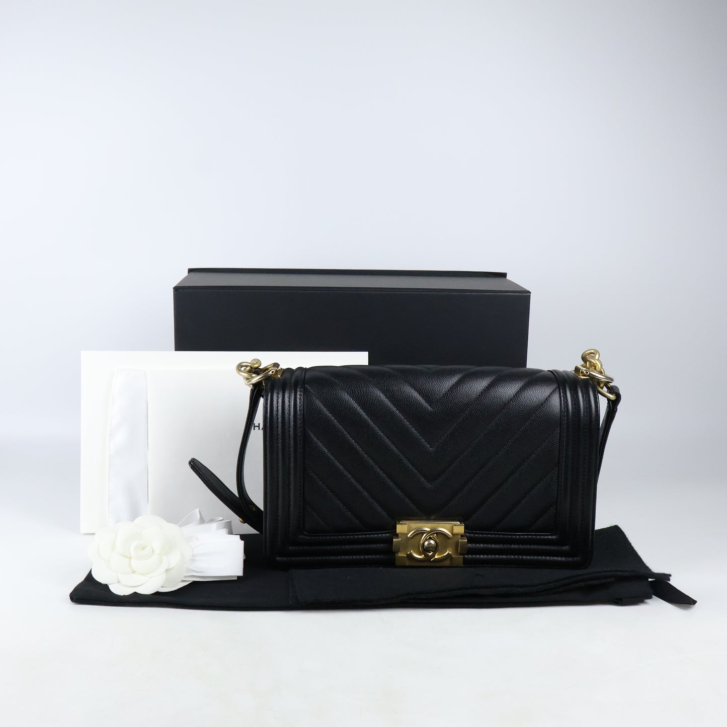 Chanel Boy 10" Black Caviar