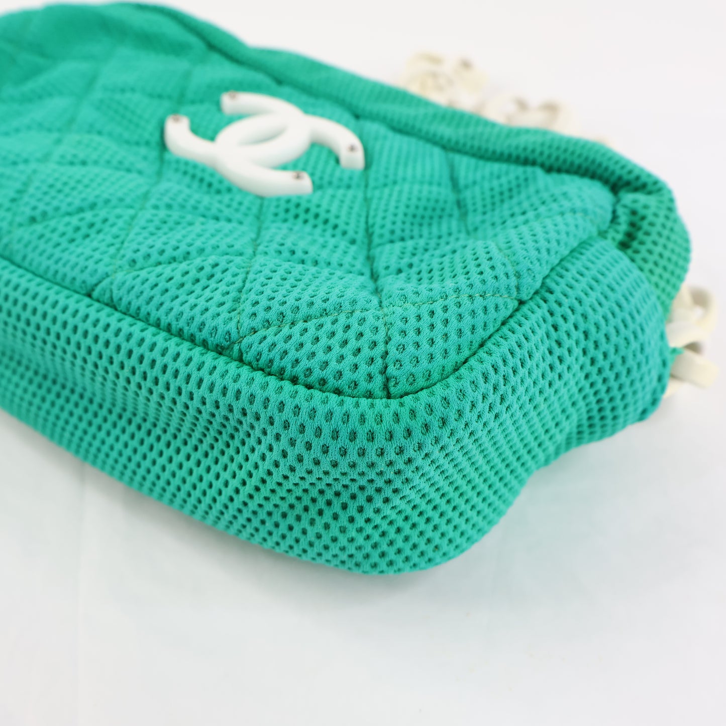 Chanel Camera Perforated Green