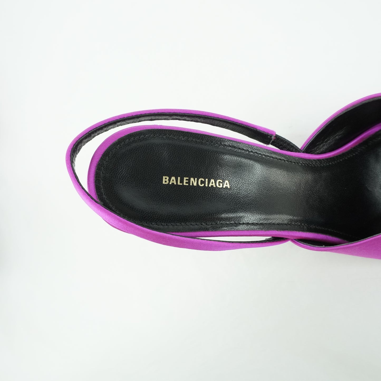 Balenciaga Sling Back Satin Pink 37.5