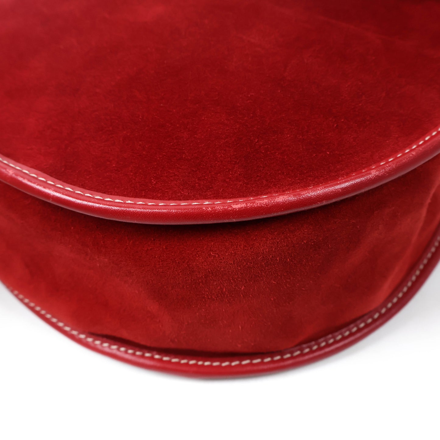 Gucci Sling Bag Horsebit Suede Red Vintage