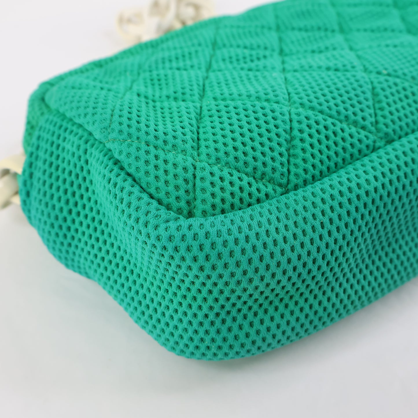 Chanel Camera Perforated Green