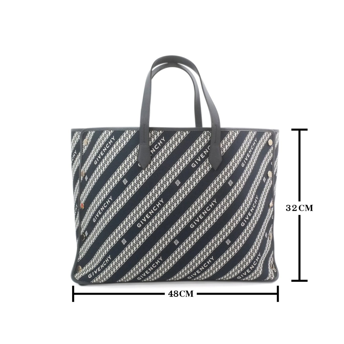 Givenchy Shopping Tote Bag Canvas Blue