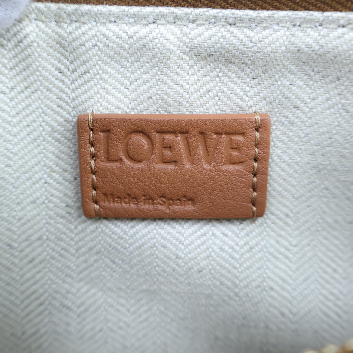 Loewe Mini Hommock Tan  Hobo Calfskin