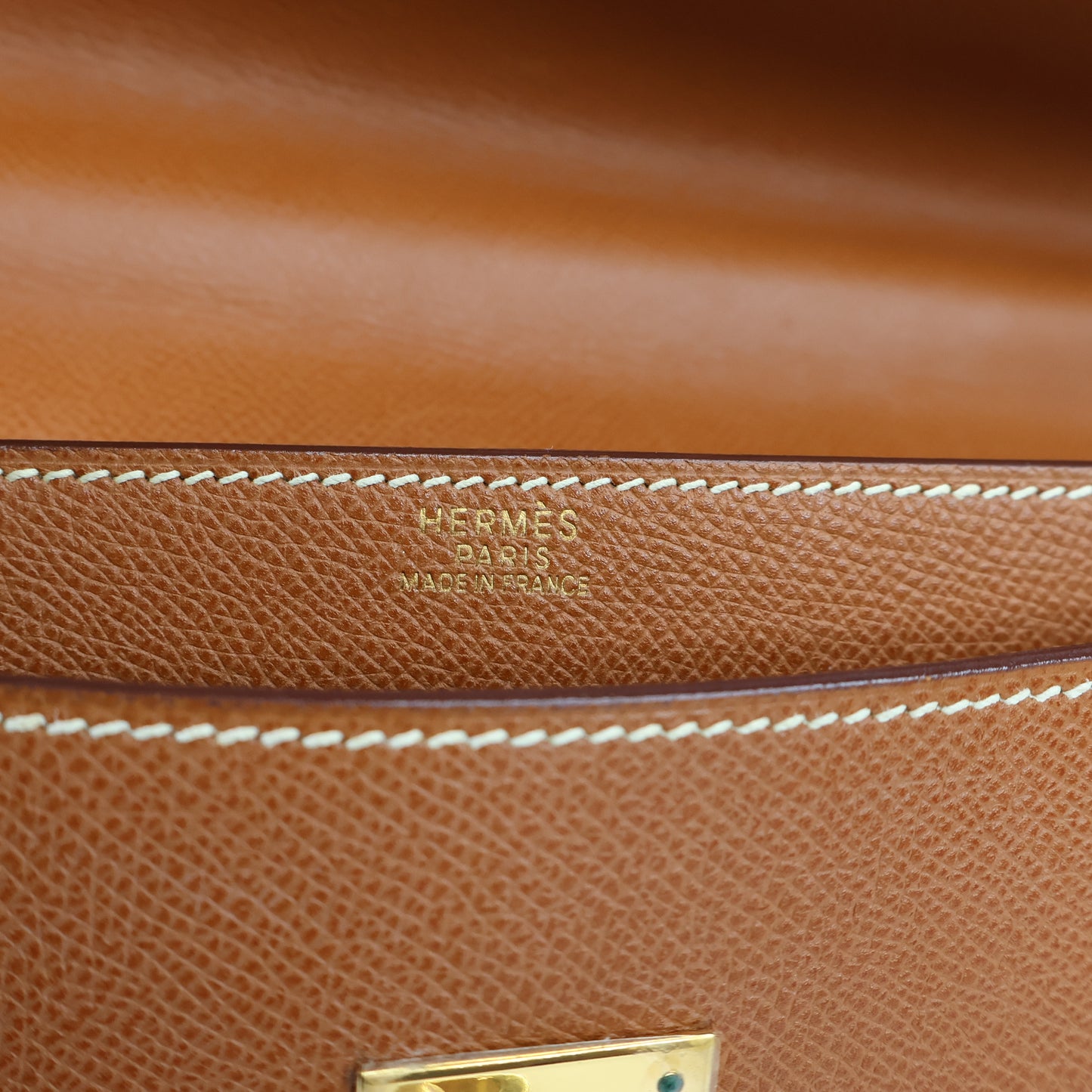 Hermes Kelly Epsom Depeche 34 Gold