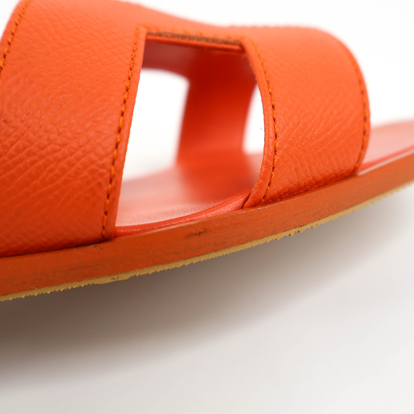 Hermes Oran Sandals Orange Poppy 37