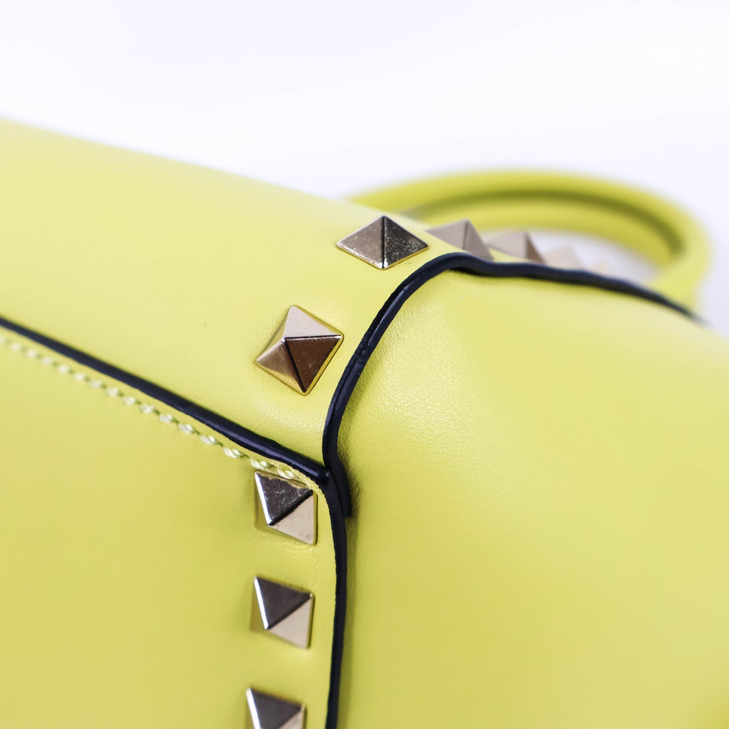 Valentino Rockstud Tote Yellow