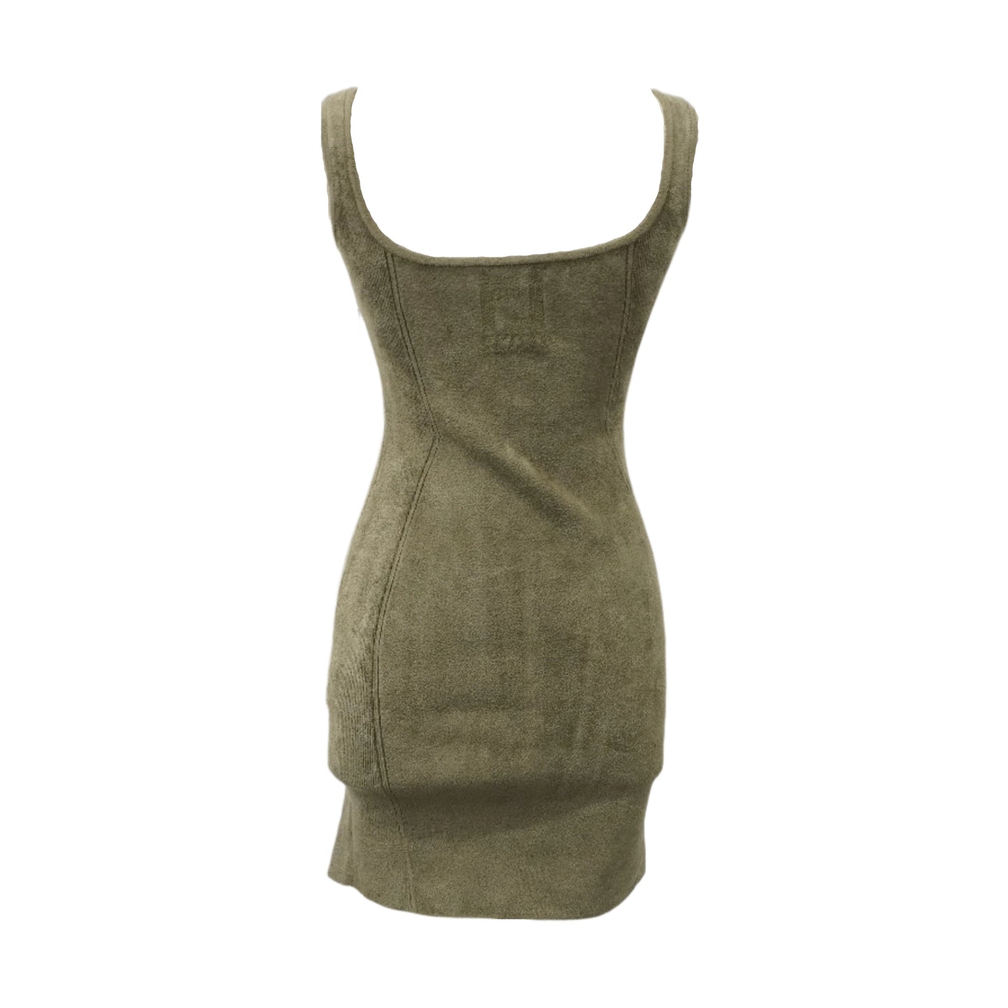 Fendi Dress Velvet Knit Green