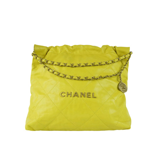 Chanel 22 Medium Yellow