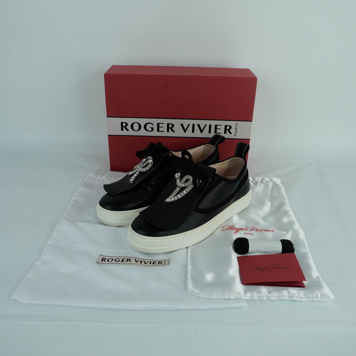 Roger Vivier Sneakers Black Crystal 38