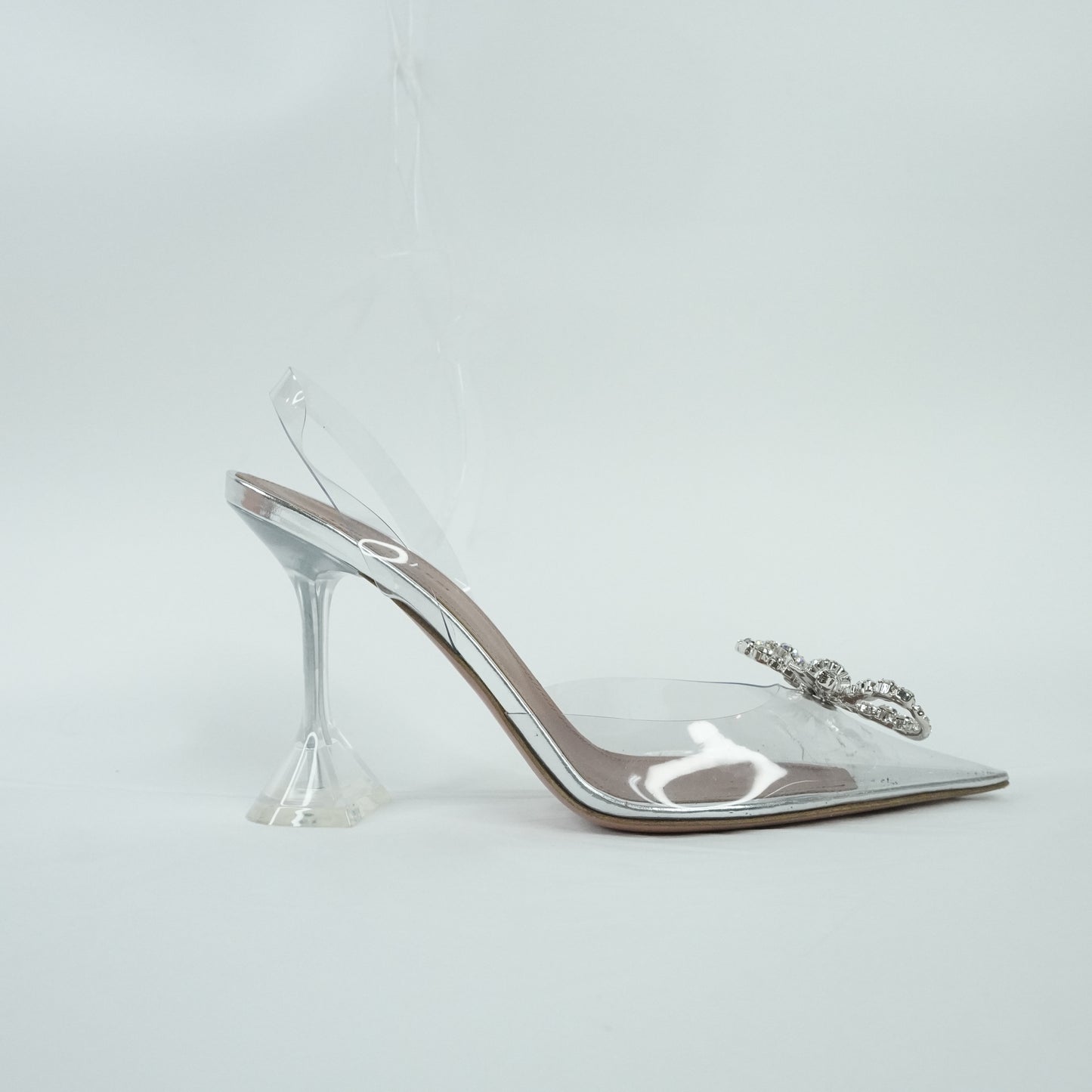 Amina Heels PVC Crystal Sling Back