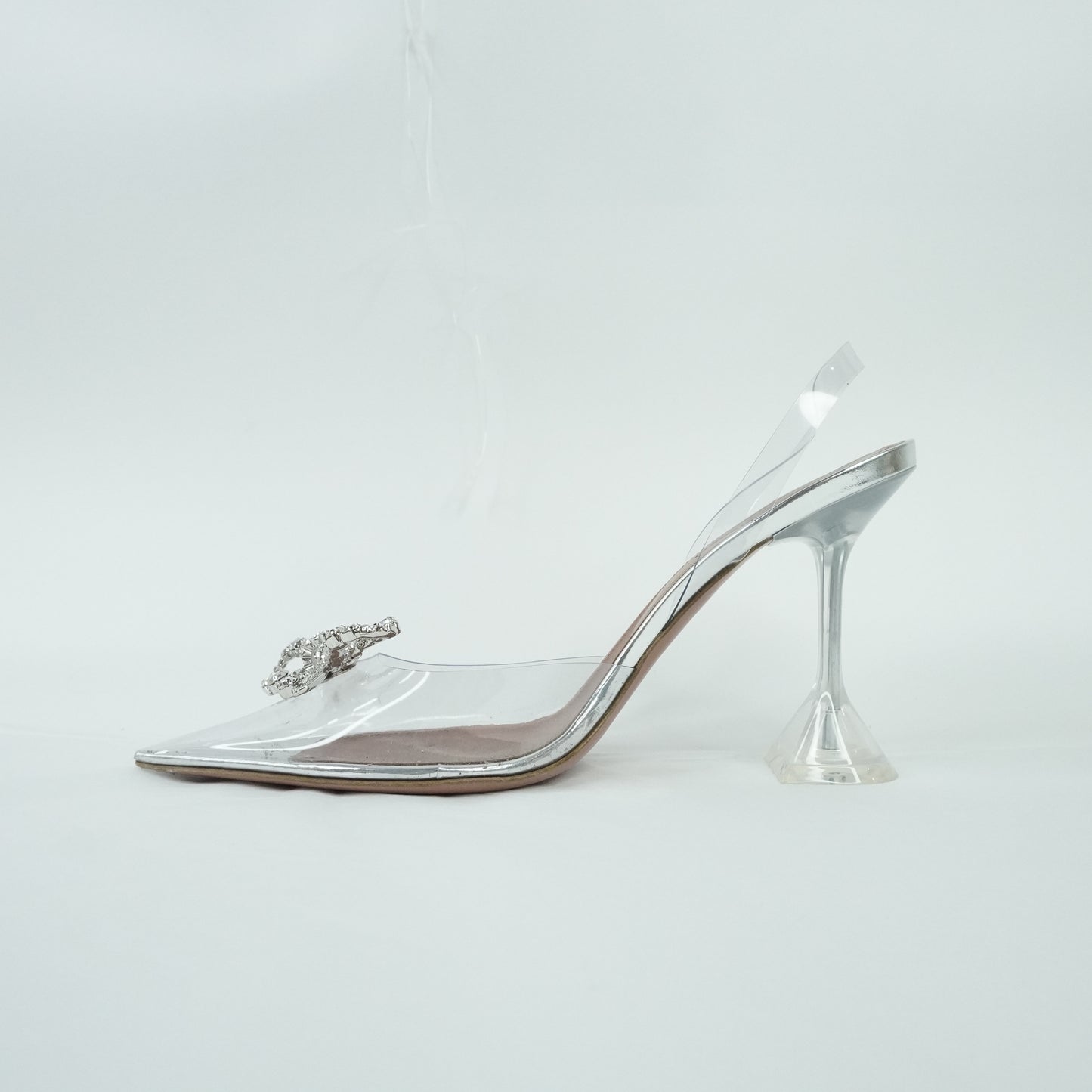 Amina Heels PVC Crystal Sling Back